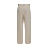 Forte_Forte Beige Cotton Chino Pants