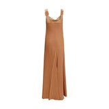 Forte_Forte Beige Acetate Long Dress