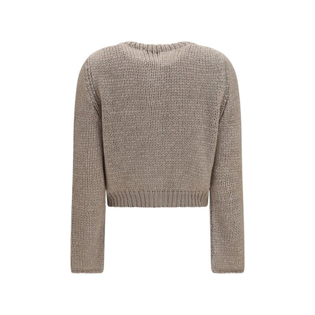 Forte_Forte Beige Silk Cardigan