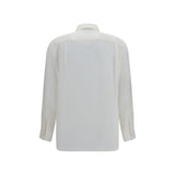 Max Mara White Silk Dress Shirt