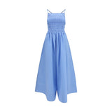 Ganni Blue Cotton Casual Dress
