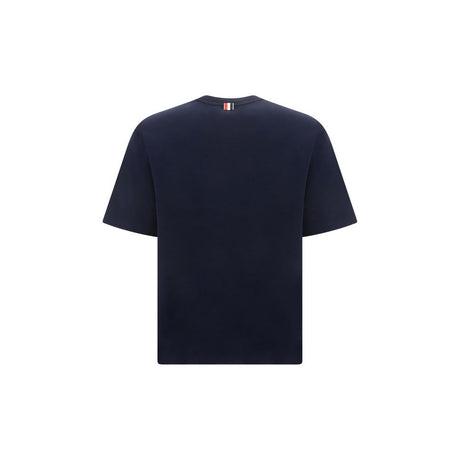 Thom Browne Blue Cotton T-Shirt