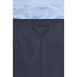 Prada Gray Cotton Midi Skirt