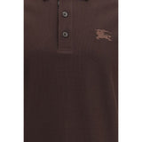 Burberry Brown Cotton Polo Shirt