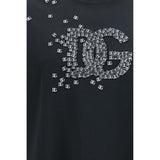 Dolce & Gabbana Black Cotton T-Shirt