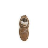 UGG Brown Leather Platform Sneakers