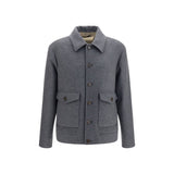 Valentino Garavani Gray Wool Oves Aries Jacket