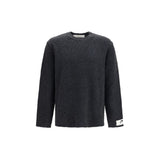 Golden Goose Gray Wool Oves Aries Sweatshirt