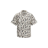 Prada Beige Cotton Pattern Shirt