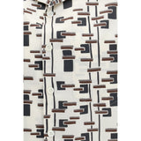 Prada Beige Cotton Pattern Shirt