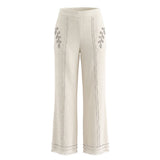 Trussardi Jeans White Cotton Women's Pants