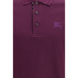 Burberry Purple Cotton Polo Shirt
