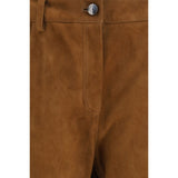 Magda Butrym Brown Lambskin Pants