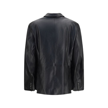 Magda Butrym Black Lambskin Blazer