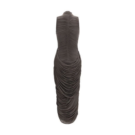 Magda Butrym Gray Copper Cocktail Dress