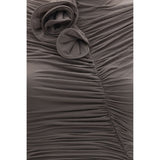 Magda Butrym Gray Copper Cocktail Dress