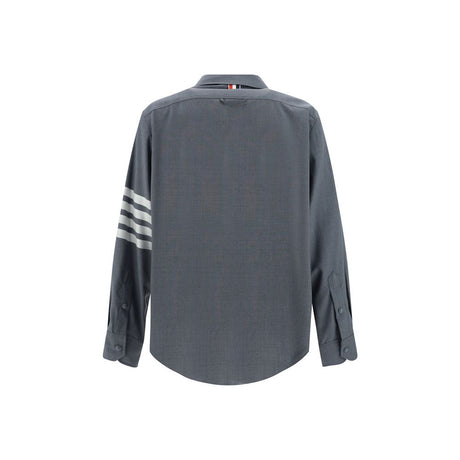 Thom Browne Gray Wool Oves Aries Dress Shirt