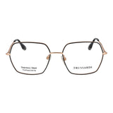 Trussardi Black Stainless Steel Glasses (Frames)