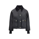 Barbour Black Cotton Full-Length Jacket
