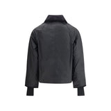Barbour Black Cotton Full-Length Jacket