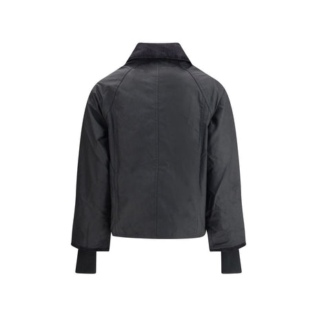 Barbour Black Cotton Full-Length Jacket