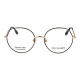 Trussardi Black Stainless Steel Glasses (Frames)