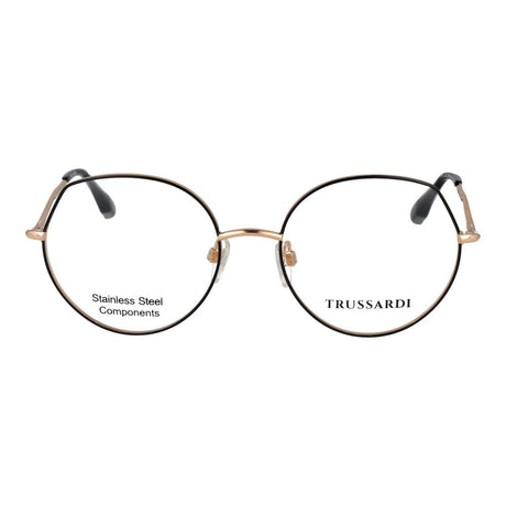Trussardi Black Stainless Steel Glasses (Frames)