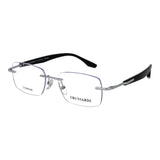 Trussardi Silver Stainless Steel Glasses (Frames)