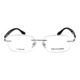 Trussardi Silver Stainless Steel Glasses (Frames)