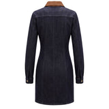 Trussardi Jeans Blue Cotton Women Dress