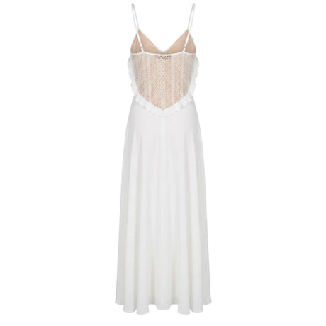 Trussardi Jeans White Polyester Women Dress