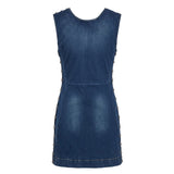 Trussardi Jeans Blue Cotton Women Dress