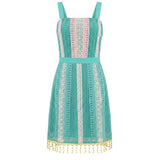 Trussardi Jeans Green Cotton Women Dress
