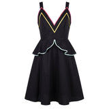 Trussardi Jeans Black Cotton Women's Dress