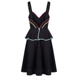 Trussardi Jeans Black Cotton Women's Dress