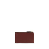 PINKO Bordeaux Calf Leather Bos Taurus Wallet