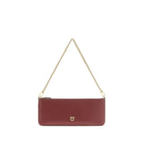 PINKO Bordeaux Calf Leather Bos Taurus Wallet
