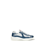 Prada Blue Calf Leather Bos Taurus Athletic Sneakers