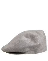 Dolce & Gabbana Men Light Grey Cashmere Newsboy Cabbie Cap Hat
