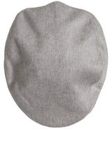 Dolce & Gabbana Men Light Grey Cashmere Newsboy Cabbie Cap Hat