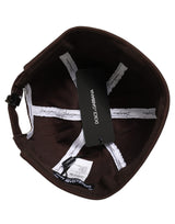 Dolce & Gabbana Men Brown Cotton Docker Capello Brimless Hat