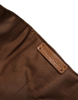 Dolce & Gabbana Men Brown Cotton Newsboy Capello Cabbie Hat