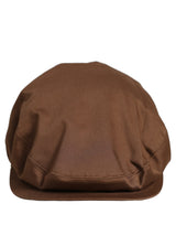 Dolce & Gabbana Men Brown Cotton Newsboy Capello Cabbie Hat