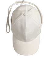 Dolce & Gabbana Men White Cotton Stretch Baseball Capello Hat