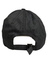 Dolce & Gabbana Men Dark Gray Herringbone Baseball Cap Hat