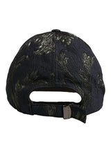 Dolce & Gabbana Men Black Floral Barocco Cotton Baseball Cap Hat