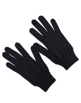 Dolce & Gabbana Men Dark Blue Cashmere Knitted Winter Gloves