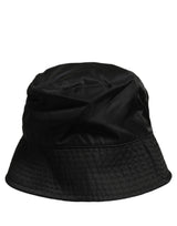 Dolce & Gabbana Men Black Nylon Wide Brim Bucket Capello Hat