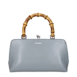 Jil Sander Gray Leather Handbag