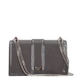 Jimmy Choo Gray Leather Shoulder Bag